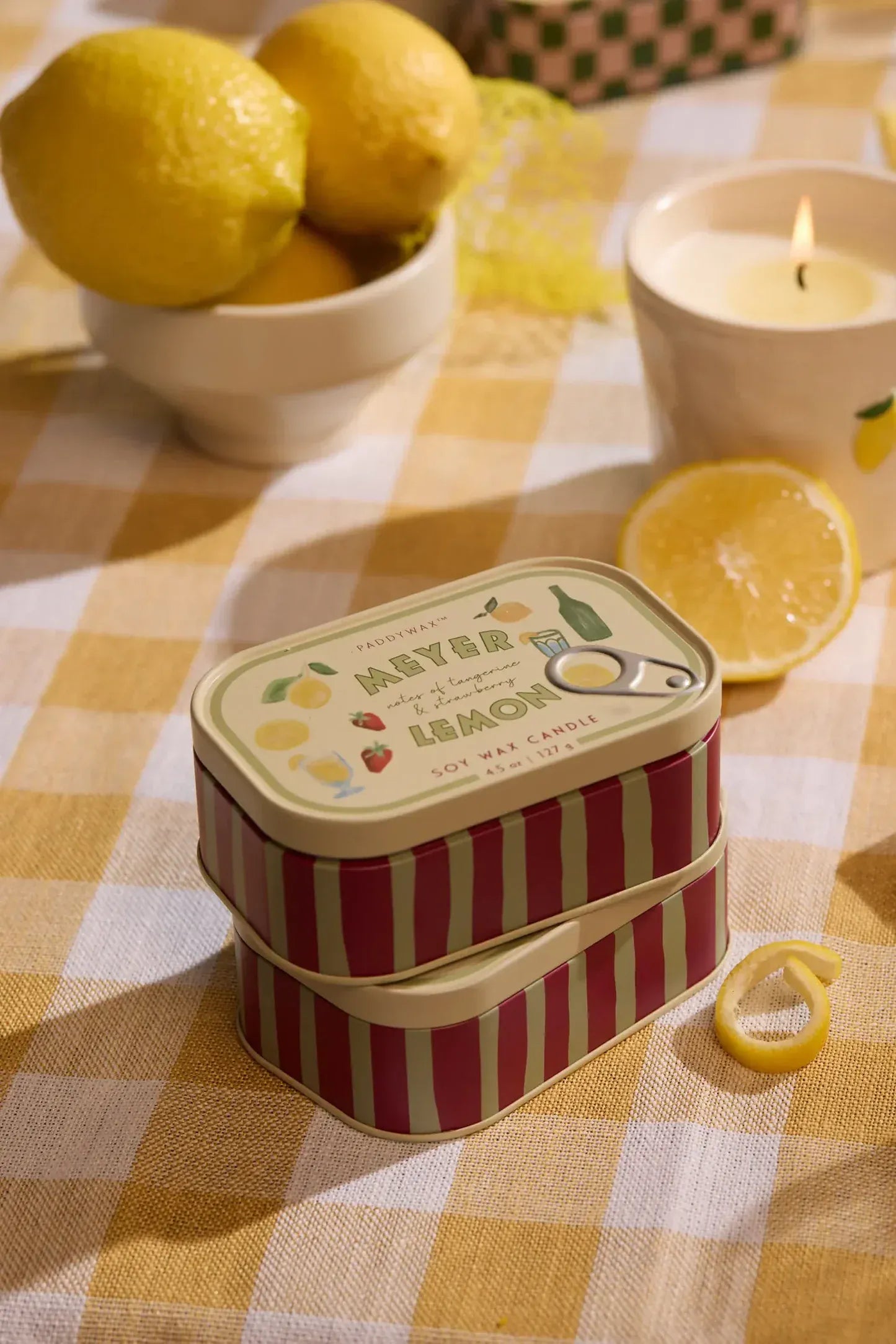 Paddywax Gifts Meyer Lemon - Bistro Tin 4.5 oz Candle