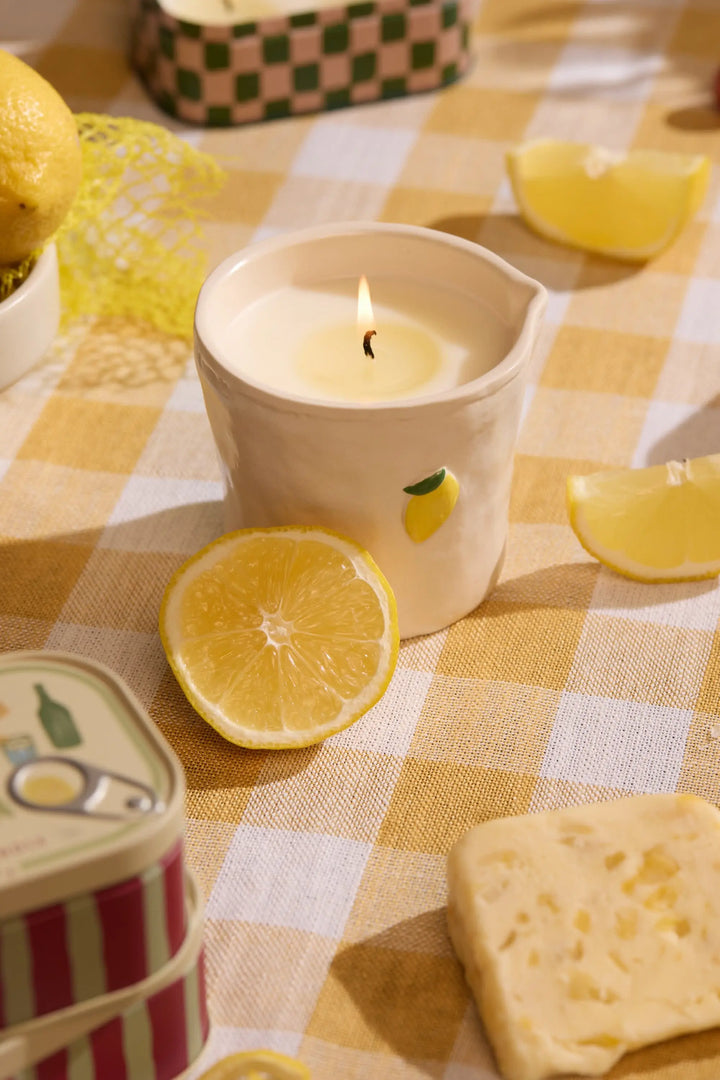 Paddywax Gifts Meyer Lemon - White Ceramic 8 oz Candle