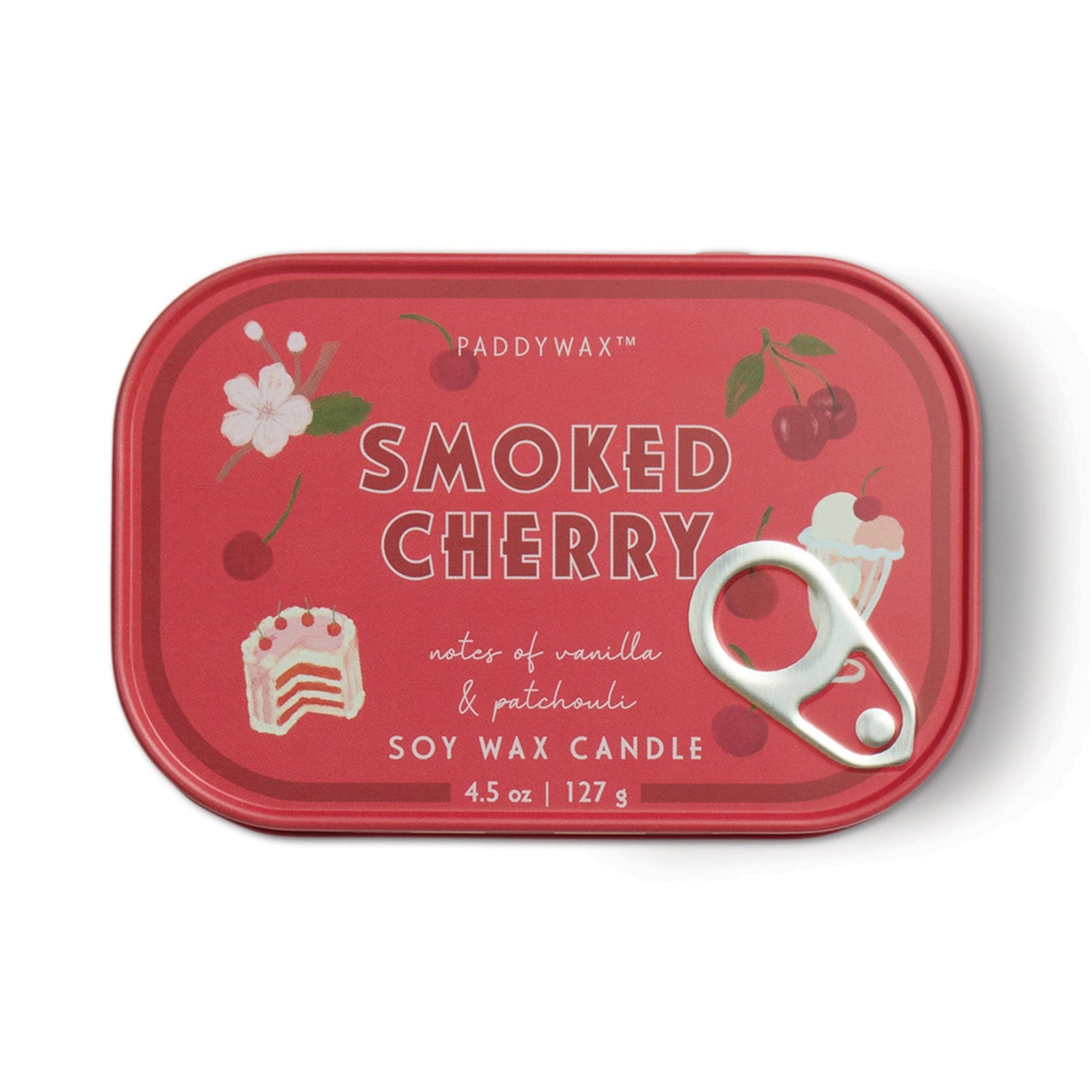 Paddywax Gifts Smoked Cherry - Bistro Tin 4.5 oz Candle