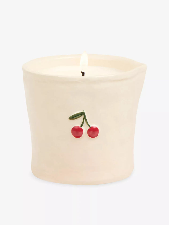 Paddywax Gifts Smoked Cherry - White Ceramic 8 oz Candle