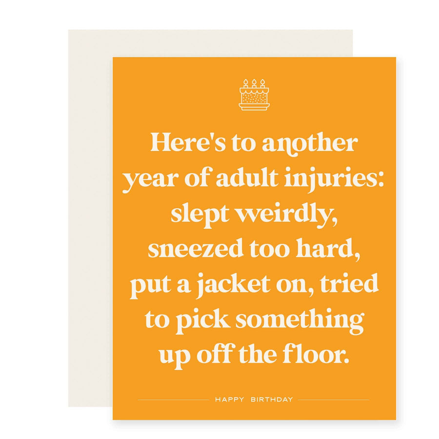 Paloma Paper Co. Cards Adult Injuries | Funny Birthday Card
