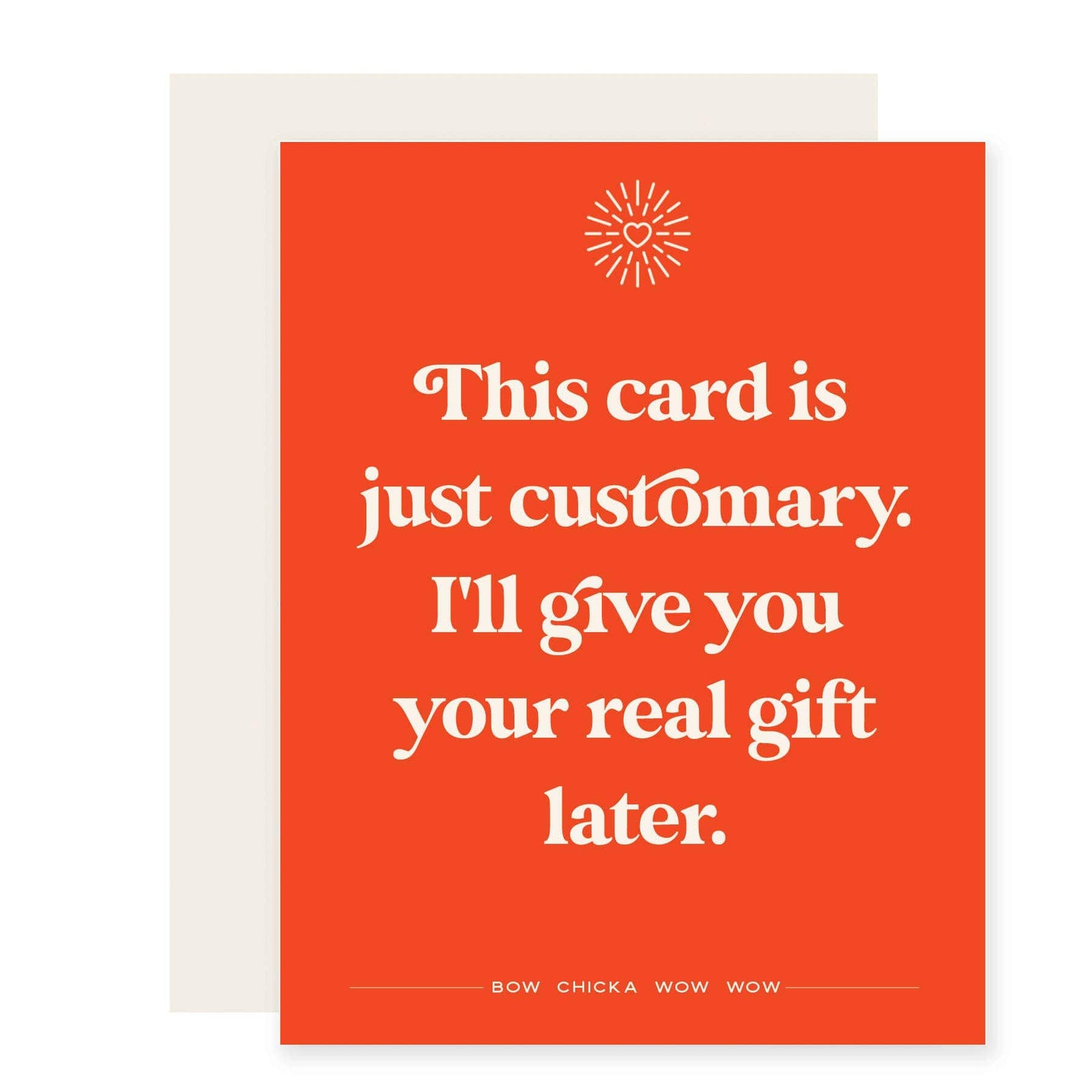 Paloma Paper Co. Cards Card is Customary | Valentine's Day Card
