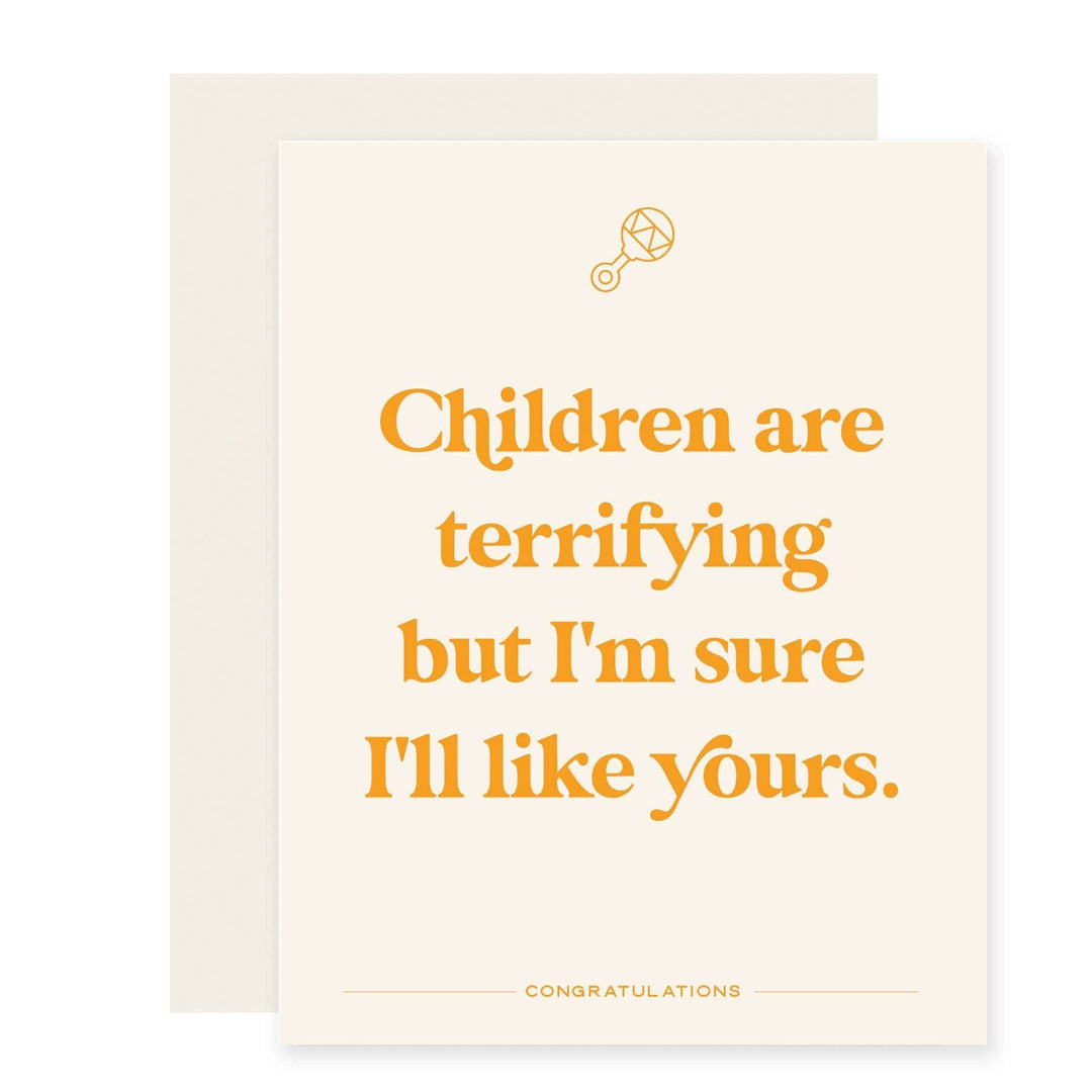 Paloma Paper Co. Cards Children Are Terrifying | Funny New Baby Card