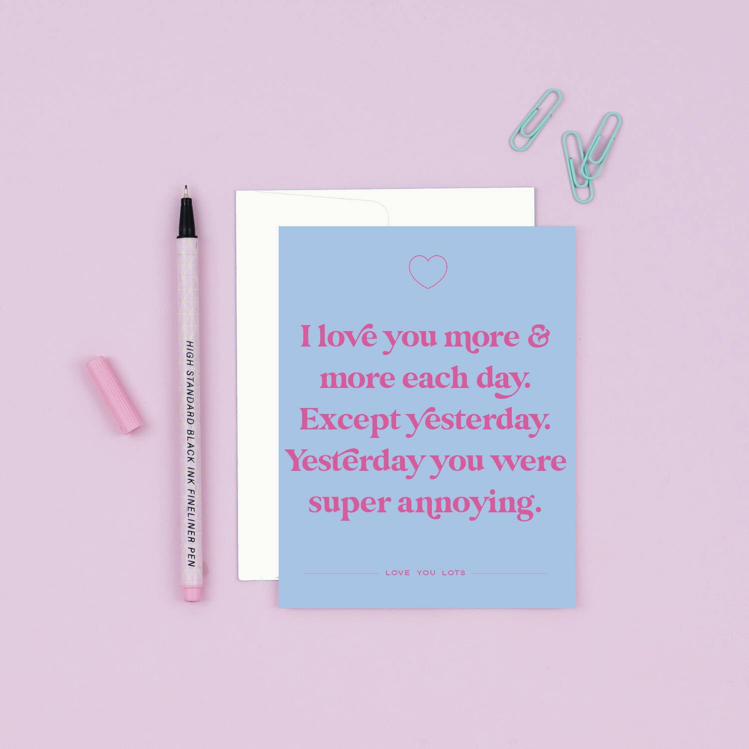 Paloma Paper Co. Cards Except Yesterday | Funny I Love You Card