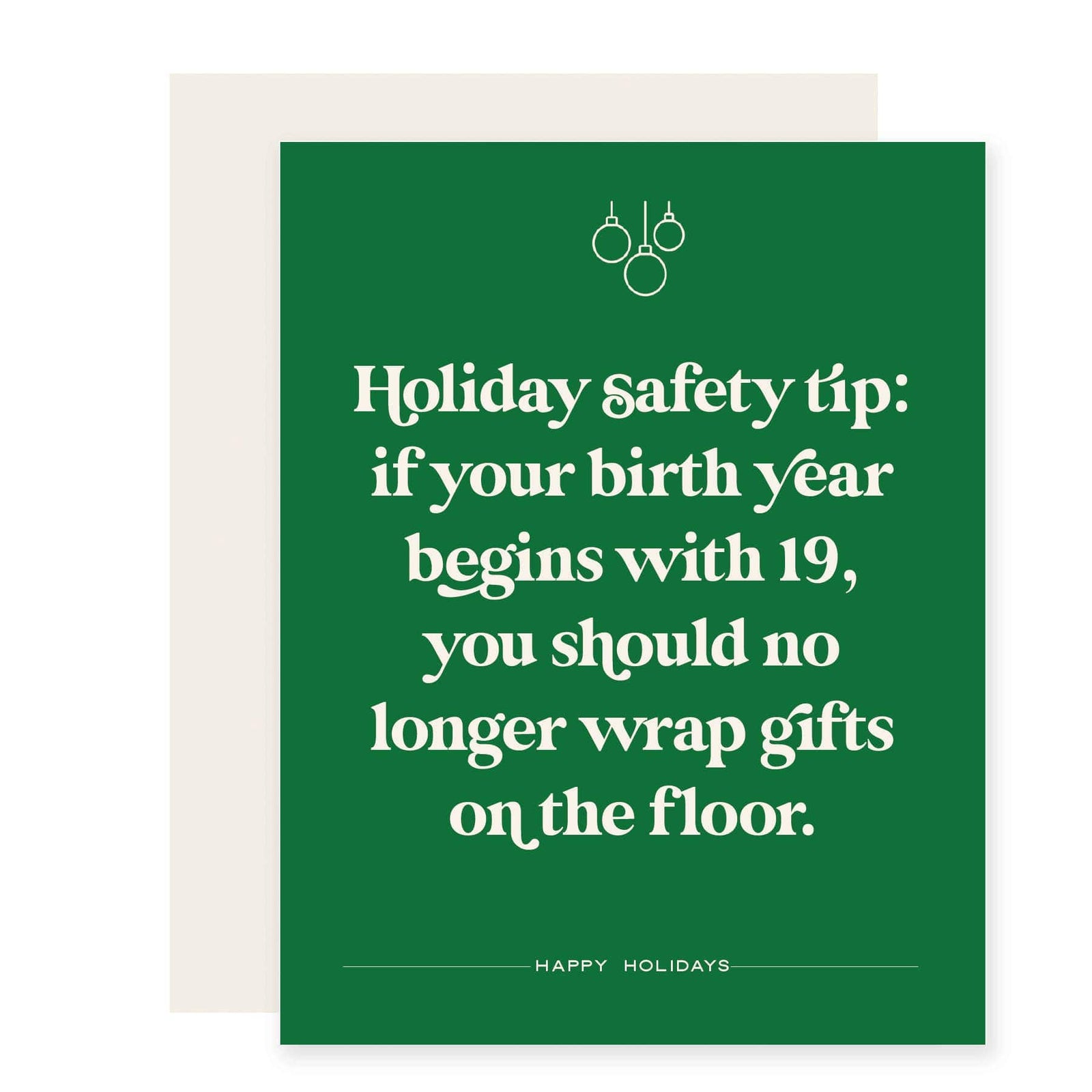 Paloma Paper Co. Cards Holiday Safety Tip | Holiday Card