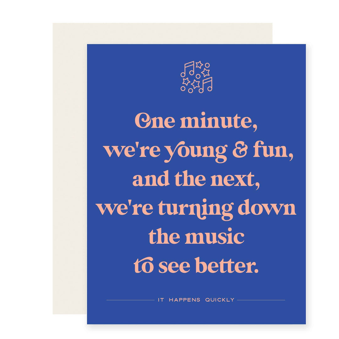 Paloma Paper Co. Cards Turn Down To See | Funny Aging Adulting Card
