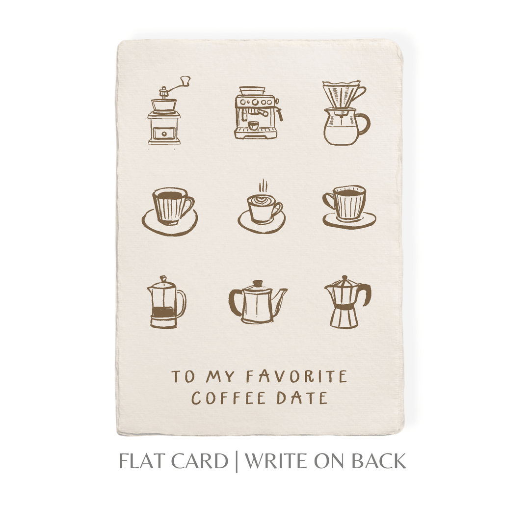 Paper Baristas Card Coffee Date Card | Eco-Friendly Greeting Card