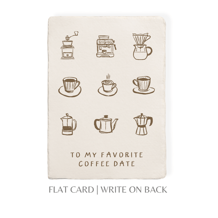 Paper Baristas Card Coffee Date Card | Eco-Friendly Greeting Card