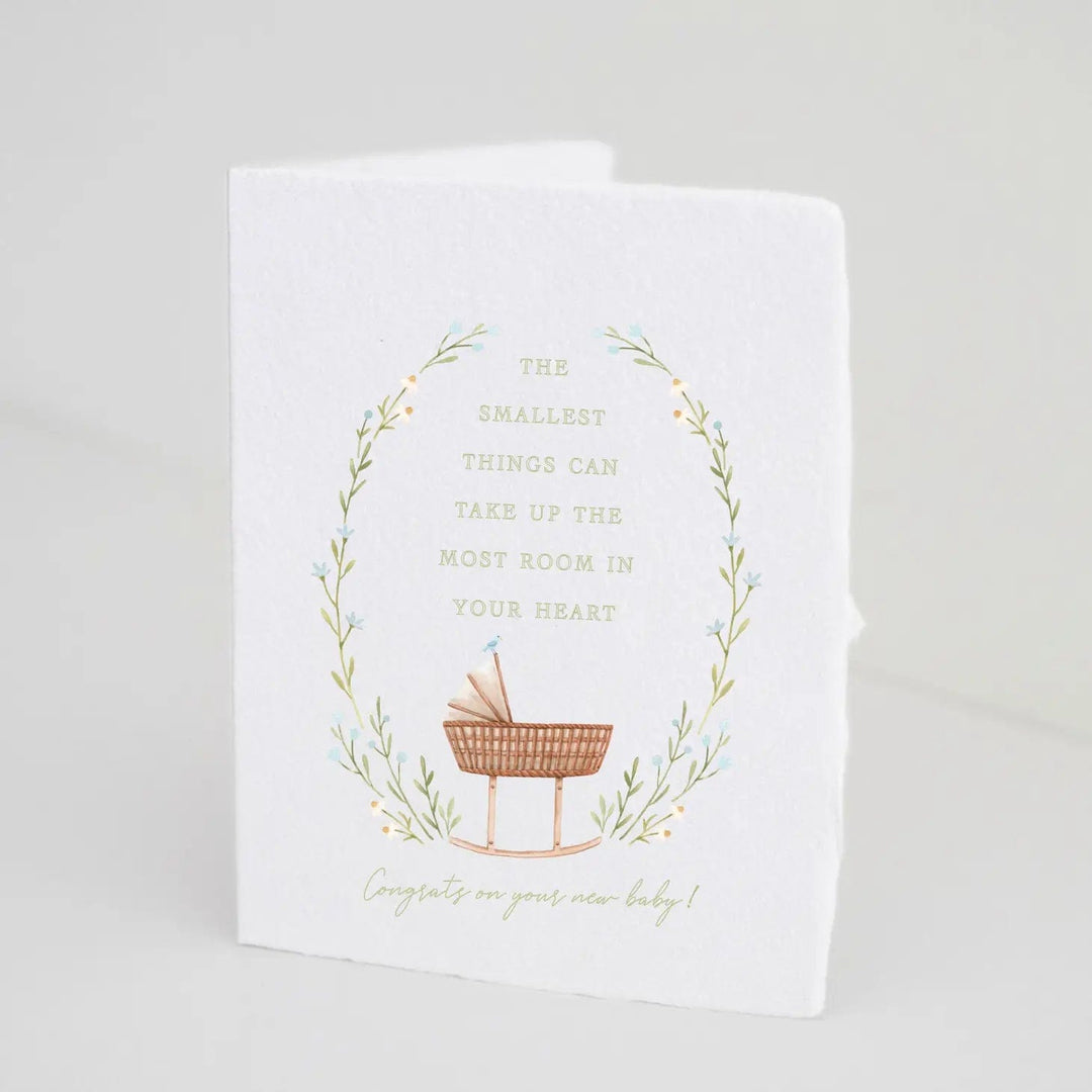 Paper Baristas Card Congrats on Your New Baby - Bassinet A2 Greeting Card