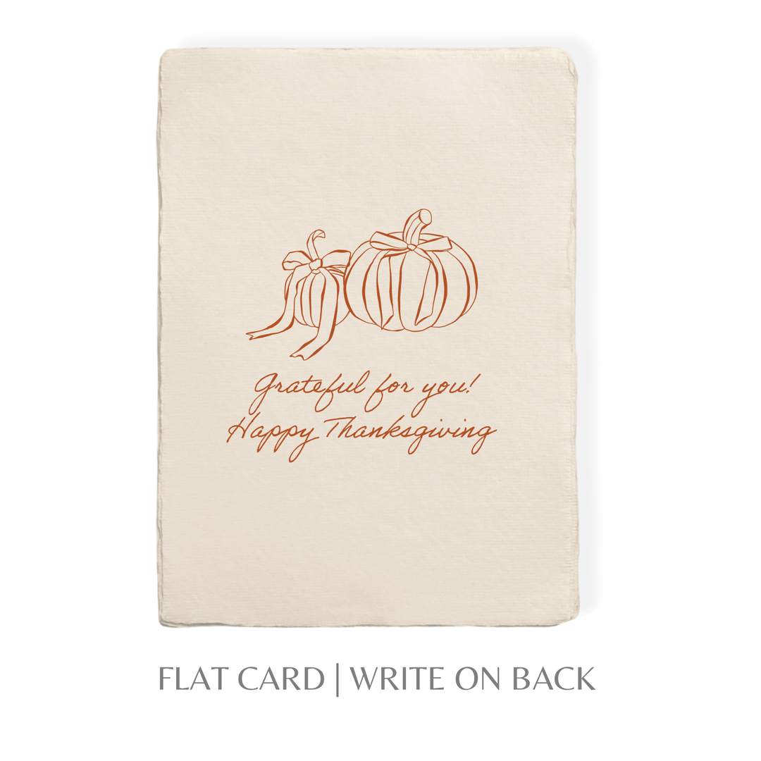 Paper Baristas Card Grateful Pumpkins | Fall Autumn Thanksgiving Holiday Card