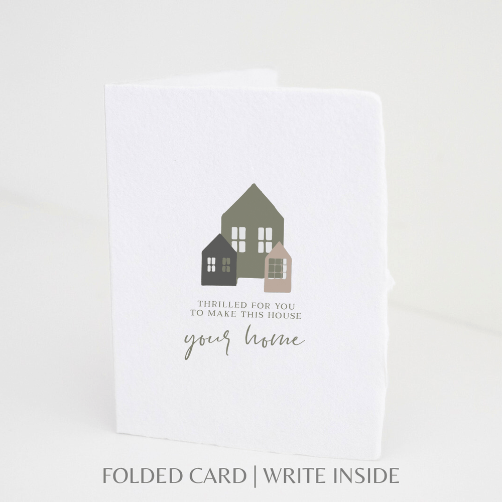 Paper Baristas Card Make This House Your Home | Housewarming Greeting Card