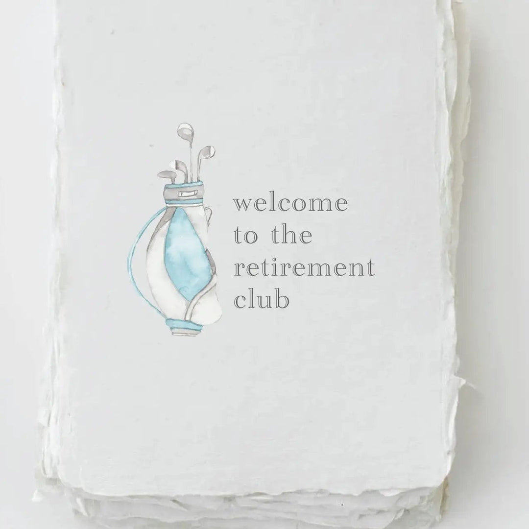 Paper Baristas Card Welcome To The Retirement Club A2 Greeting Card
