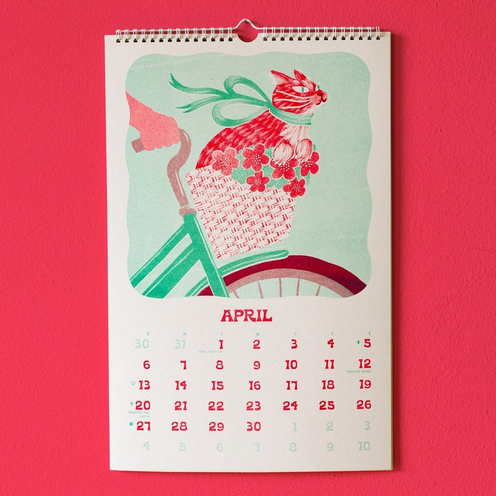 Paper Luxe Calendar 2025 Risograph Wall Calendar - Ain't Life Grand?