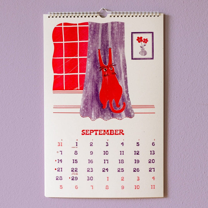 Paper Luxe Calendar 2025 Risograph Wall Calendar - Ain't Life Grand?