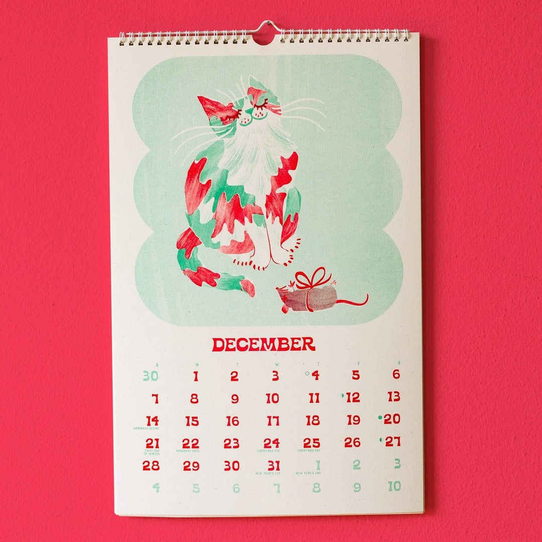 Paper Luxe Calendar 2025 Risograph Wall Calendar - Ain't Life Grand?