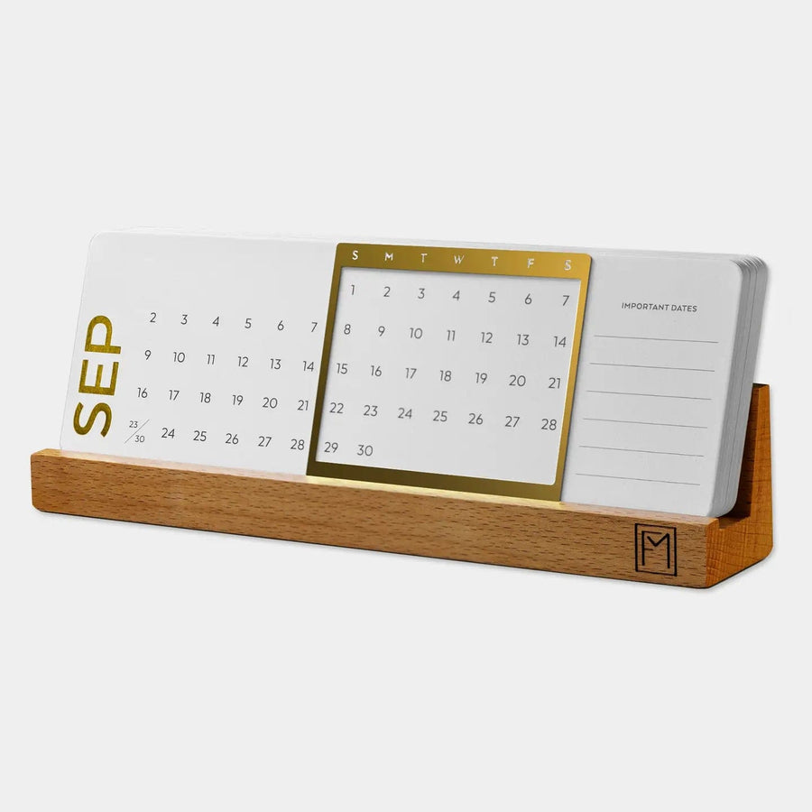 Paper Luxe Calendar Desktop Perpetual Calendar