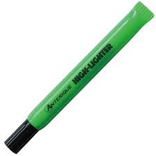 Paper Luxe Green Anterique Fluorescent Markers Highlighters