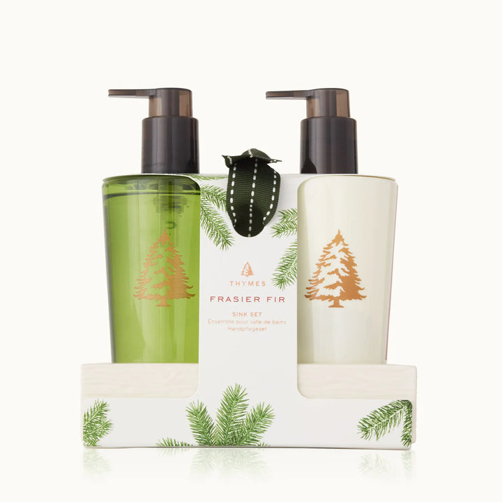 Paper Luxe Home Frasier Fir Sink Set with Ceramic Caddy
