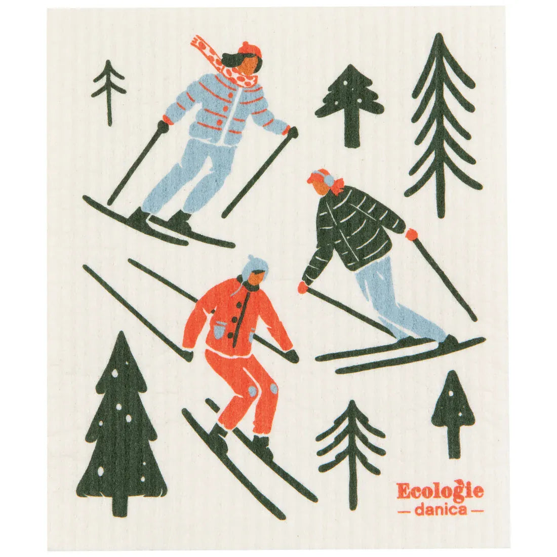 Paper Luxe Home Ski Ya Later Swedish Dishcloth