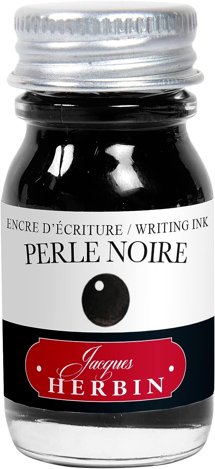 Paper Luxe J. Herbin Fountain Pen Ink - 10 ml Bottled - Perle Noire