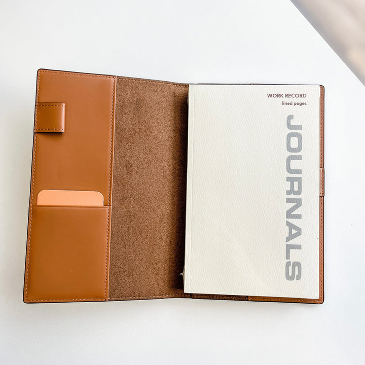 Paper Luxe Journal Handy Solid Leather Journal - Tan