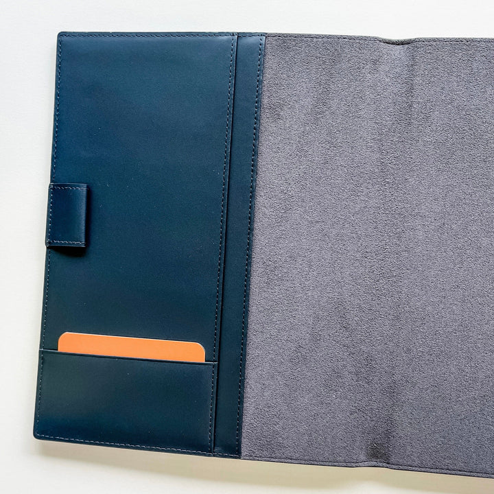 Paper Luxe Journal Personal Solid Leather Journal - Navy
