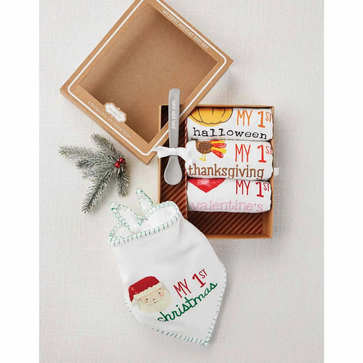 Paper Luxe My First Holiday Bib Set