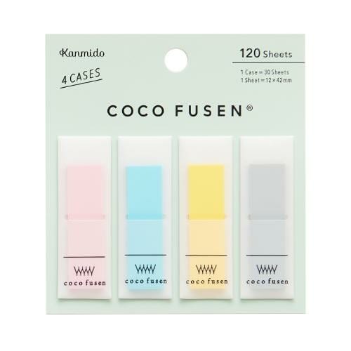 Paper Luxe Paper Medium Blue 12 x 42mm Kanmido Coco Fusen Sticky Note Tabs