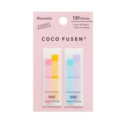 Paper Luxe Paper Small Bookmark Pastel Pink 6 x 42mm Kanmido Coco Fusen Sticky Note Tabs