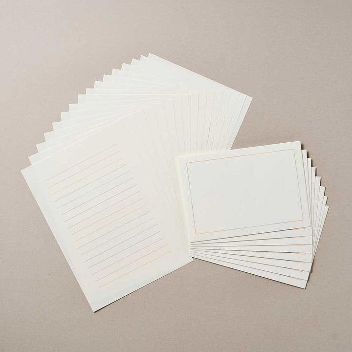 Paper Luxe Stationery Rainbow Letter Set - Made in Japan