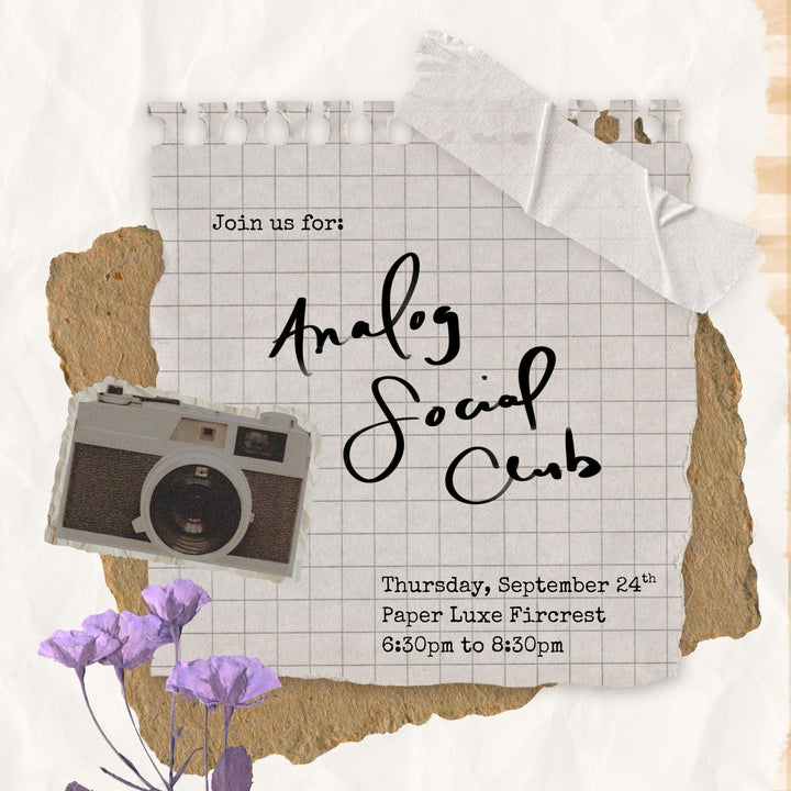 Paper Luxe Workshop Analog Social Club - Thursday, 9/24/26