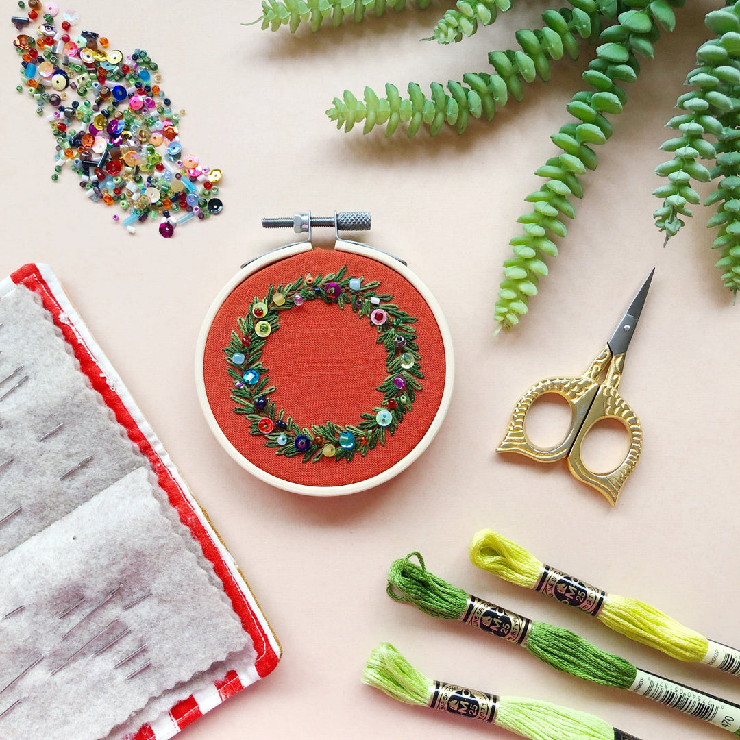 Paper Luxe Workshop Beadazzled Wreath Ornament Workshop - Wednesday, 11/19/25