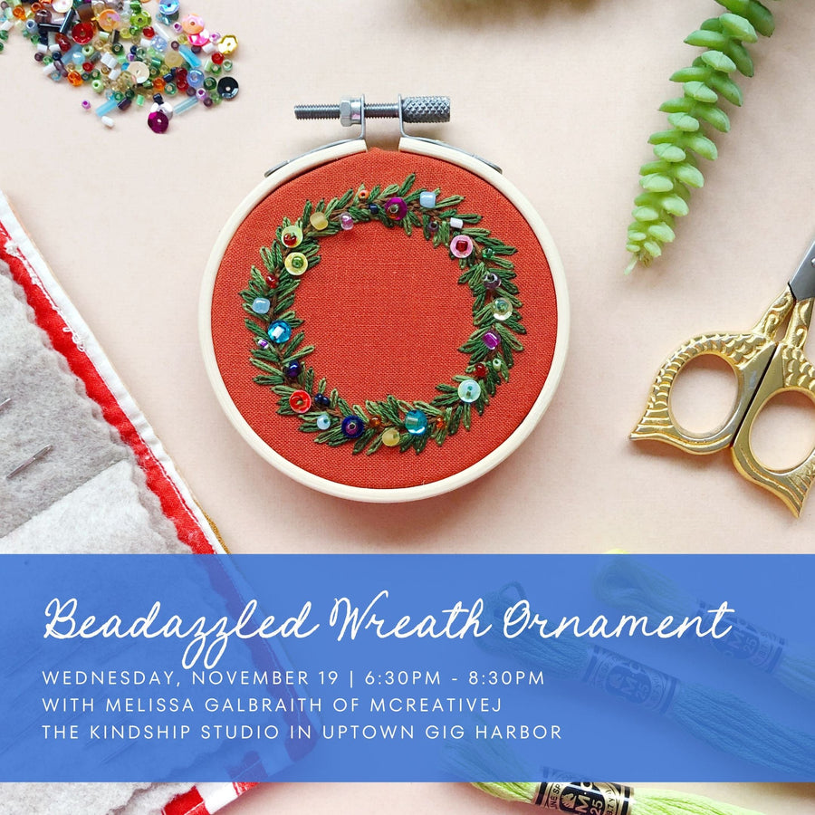 Paper Luxe Workshop Beadazzled Wreath Ornament Workshop - Wednesday, 11/19/25
