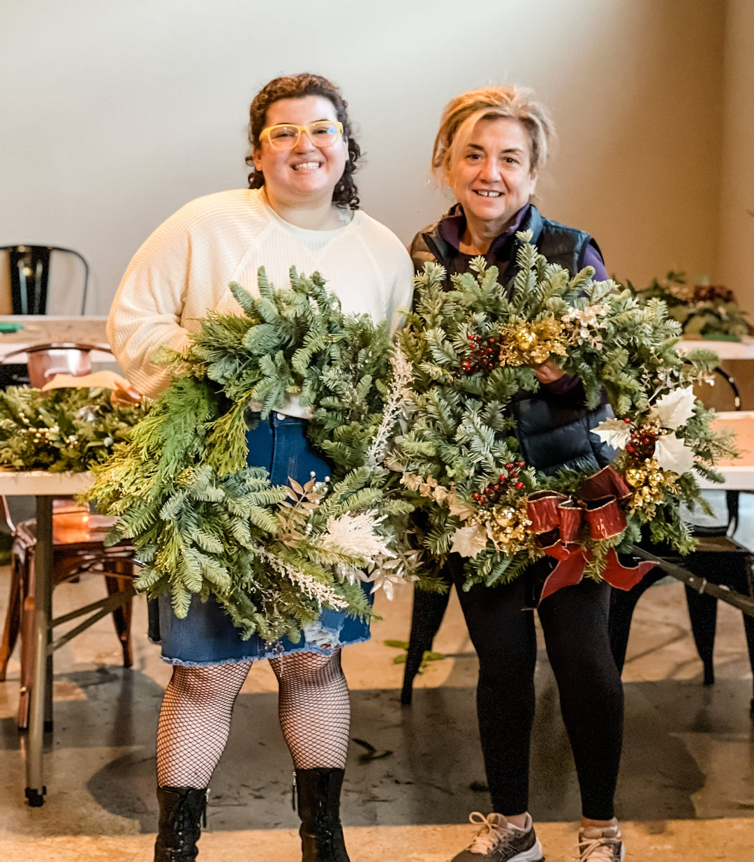 Paper Luxe Workshop Festive Holiday Wreath Making Workshop in Gig Harbor - Thursday, 11/16/23