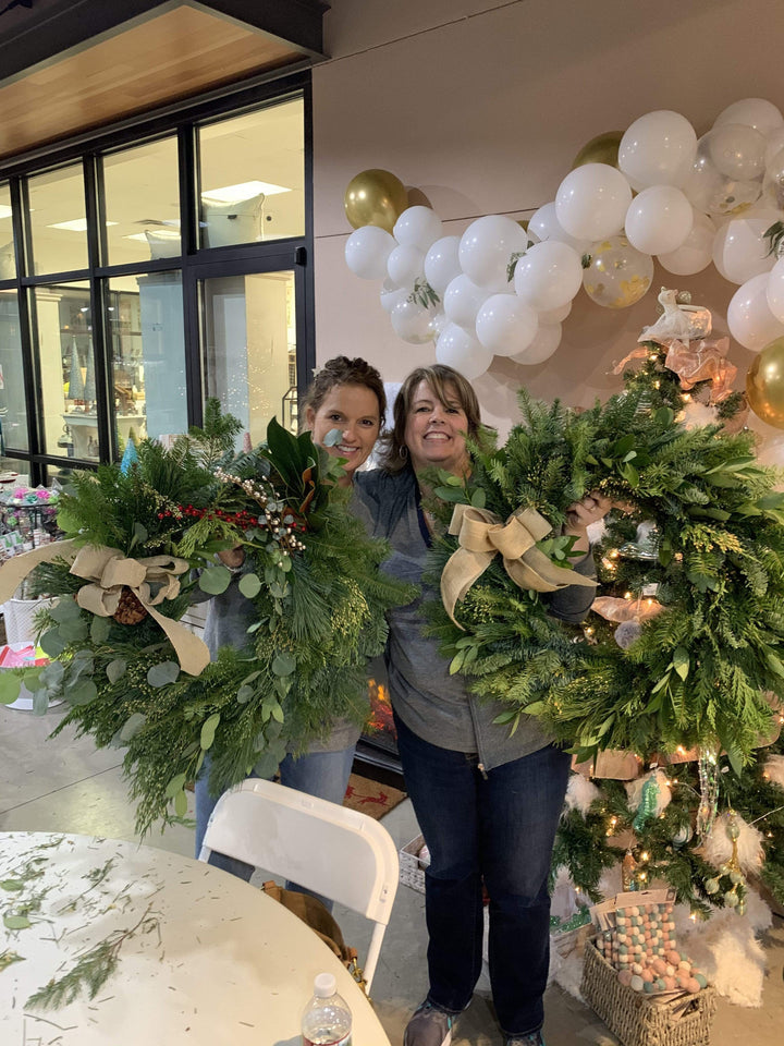 Paper Luxe Workshop Festive Holiday Wreath Making Workshop in Gig Harbor - Thursday, 11/16/23
