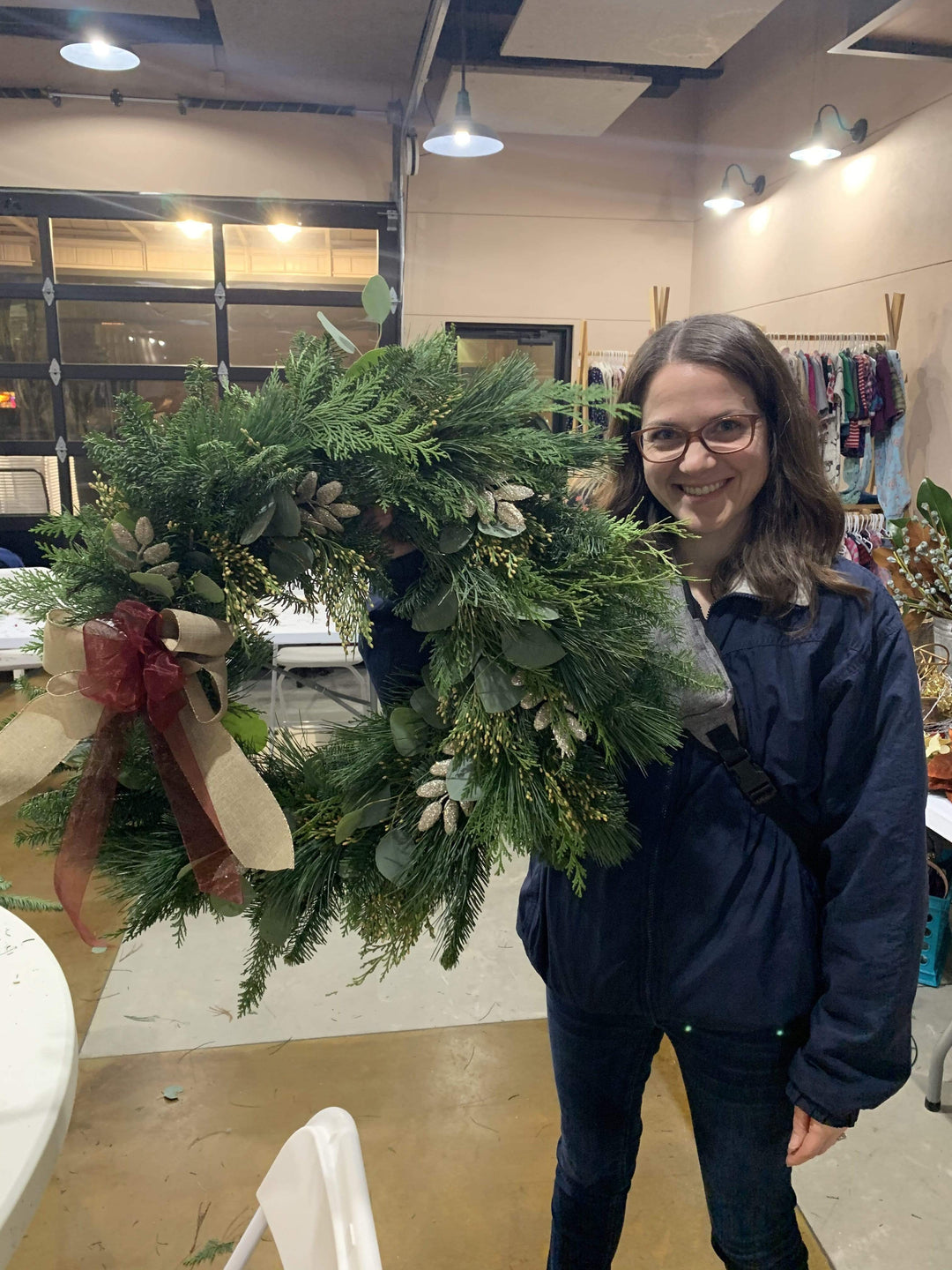 Paper Luxe Workshop Festive Holiday Wreath Making Workshop in Gig Harbor - Thursday, 11/16/23