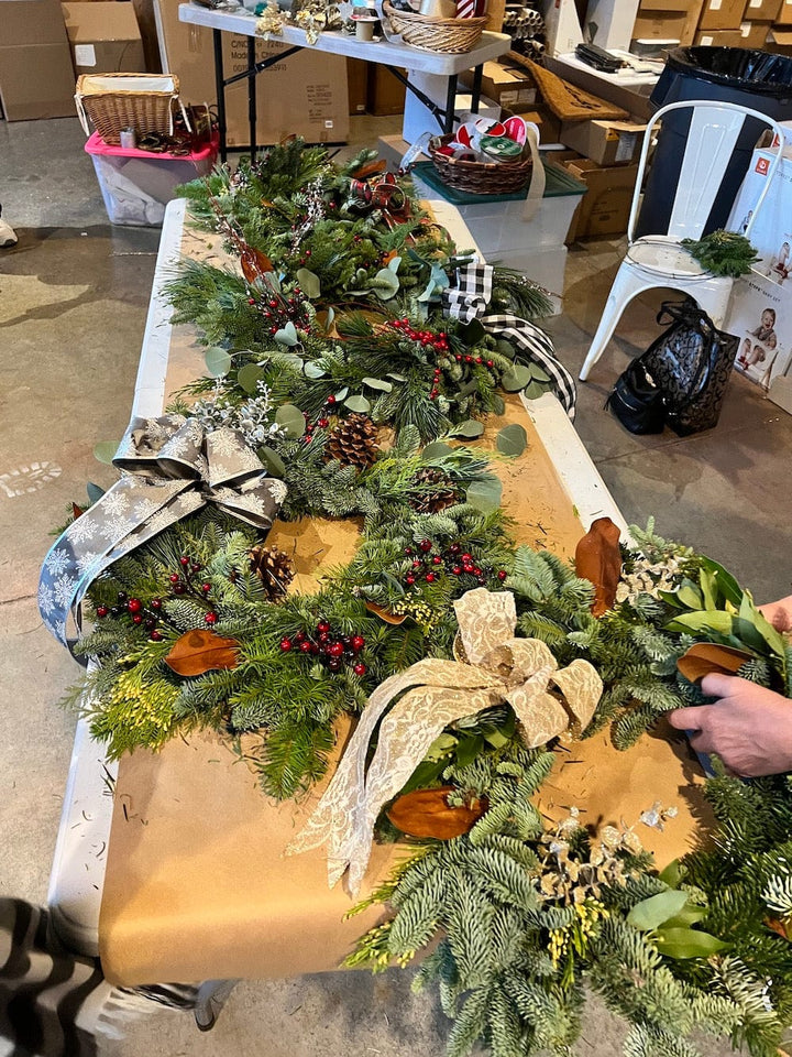 Paper Luxe Workshop Festive Holiday Wreath Making Workshop in Gig Harbor - Thursday, 11/16/23