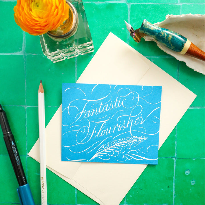 Paper Luxe Workshop Flourished Calligraphy Workshop - Sunday, 6/8/25