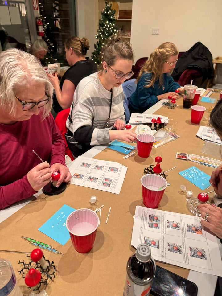 Paper Luxe Workshop Mandala Painted Candle Holder Workshop in Gig Harbor - Friday, 2/2/24