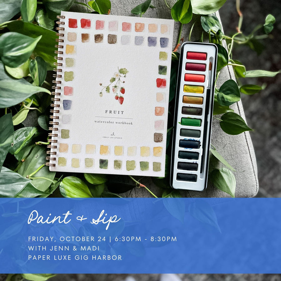 Paper Luxe Workshop Paint & Sip - Friday, 10/24/25