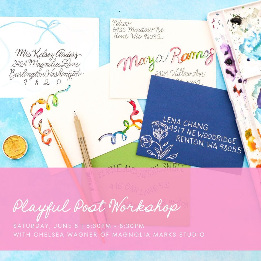 Paper Luxe Workshop Playful Post Envelope Workshop - Saturday, 6/8/24
