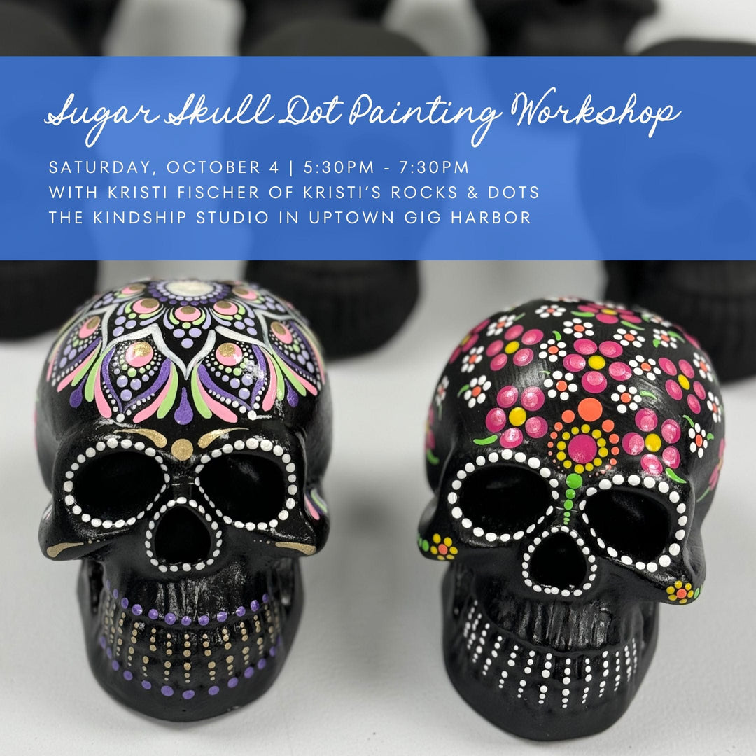 Paper Luxe Workshop Sugar Skull Dot Painting Workshop - Saturday, 10/4/25
