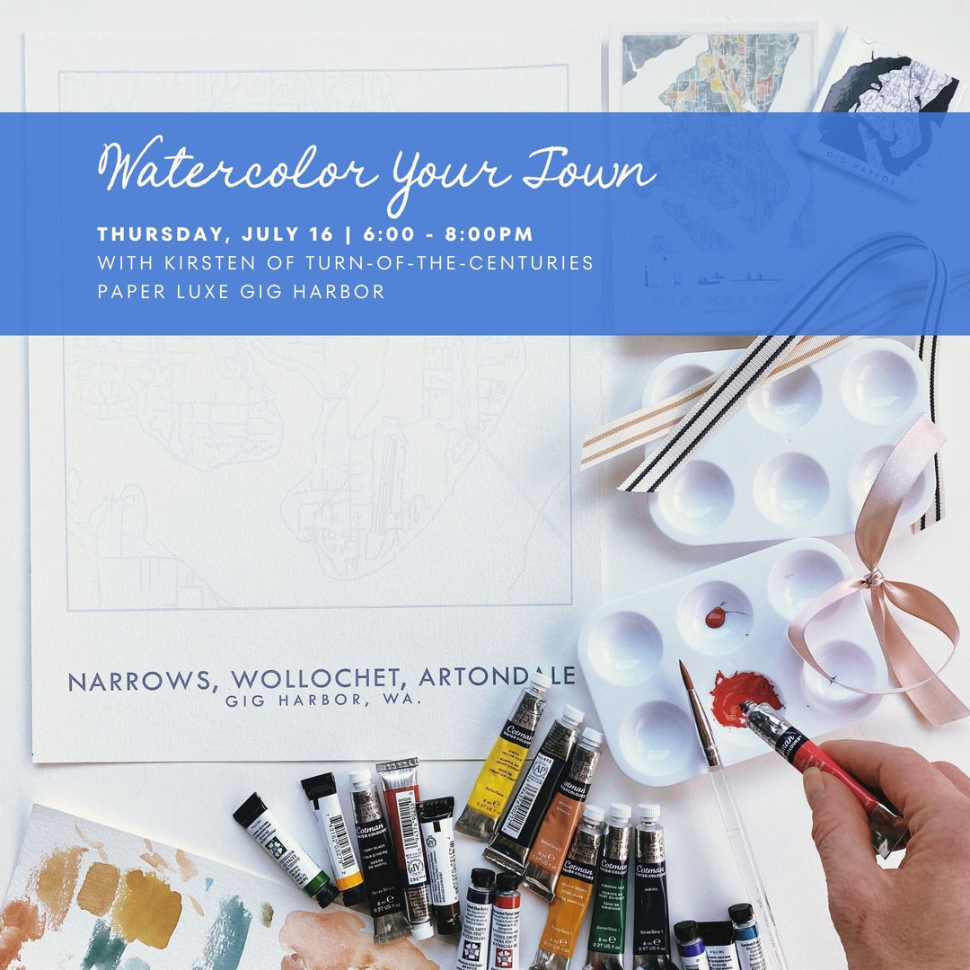 Paper Luxe Workshop Watercolor Your Town / Neighborhood - Thursday, 7/16/26