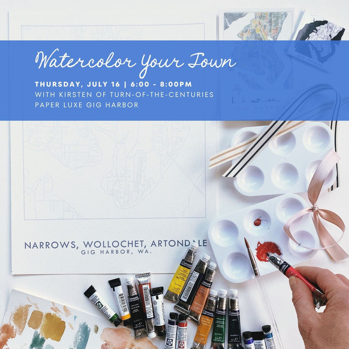 Paper Luxe Workshop Watercolor Your Town / Neighborhood - Thursday, 7/16/26