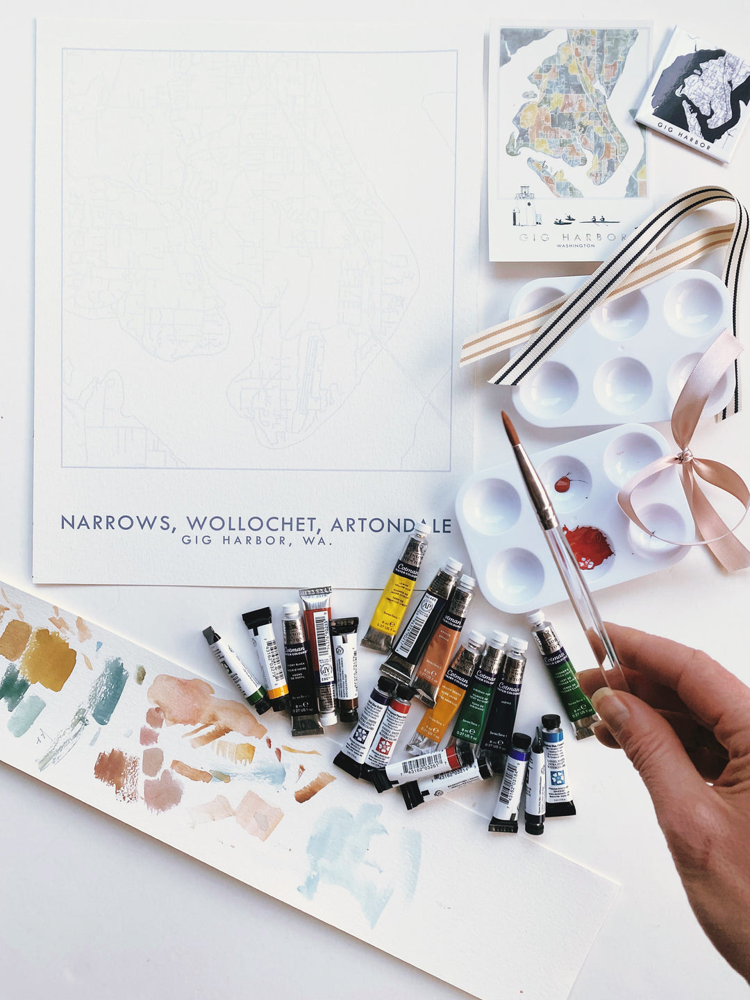 Paper Luxe Workshop Watercolor Your Town / Neighborhood - Thursday, 7/16/26