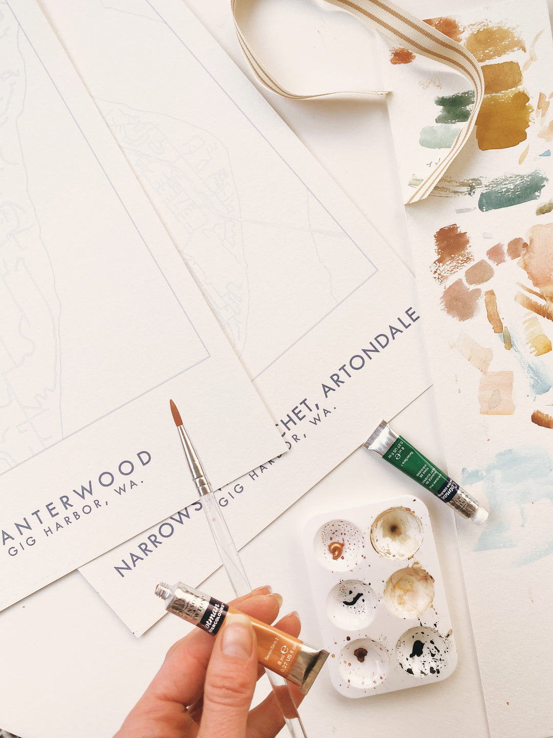 Paper Luxe Workshop Watercolor Your Town / Neighborhood - Thursday, 7/16/26
