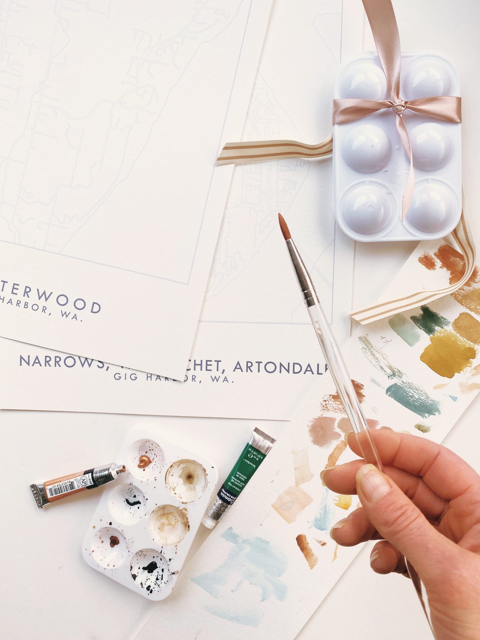 Paper Luxe Workshop Watercolor Your Town / Neighborhood - Thursday, 7/16/26