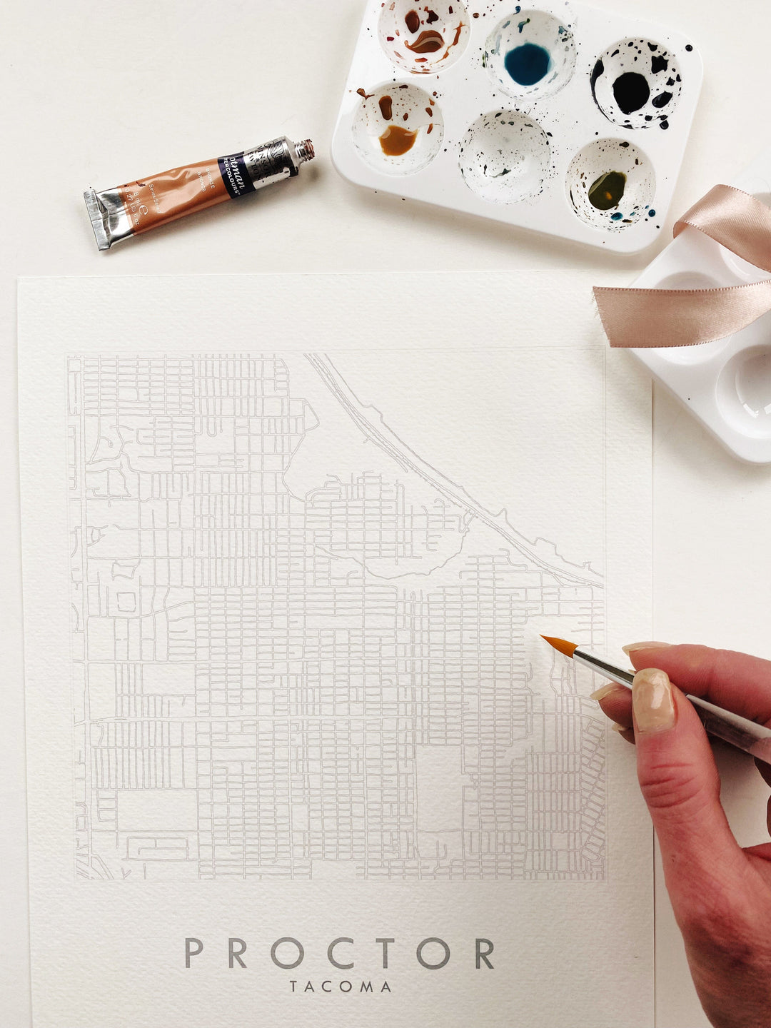 Paper Luxe Workshop Watercolor Your Town / Tacoma Neighborhood - Thursday, 4/23/26