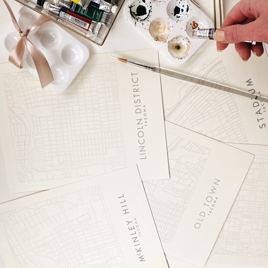 Paper Luxe Workshop Watercolor Your Town / Tacoma Neighborhood - Thursday, 4/23/26
