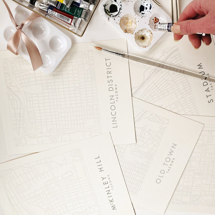 Paper Luxe Workshop Watercolor Your Town / Tacoma Neighborhood - Thursday, 4/23/26